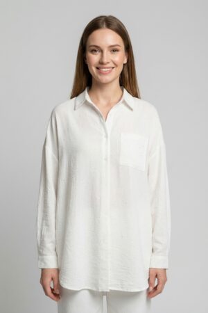 חולצה נצנצים Amélie | קרם – CHR-F629-ECRU