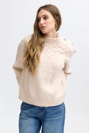 סריג קלאסי Louna | בז – JSM-JP8157-BEIGE