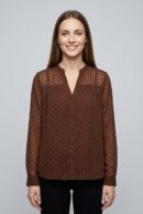 חולצה שיפון Emma | קפה – ML-1052-2376-CAFE