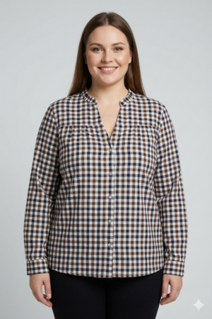 חולצה Manon | קפה – ML-1052-5-2613-CAFE