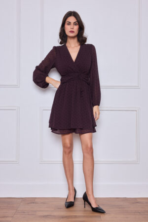 שמלה Charlotte | קפה – ML-1179-5-2376-CAFE