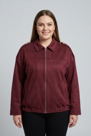 מעיל בומברס Romy | בורדו – ML-1227-5-2283-BORDO