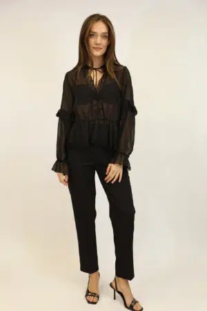 מכנסי סיגר Katy | שחור – EDN-6608-BLACK