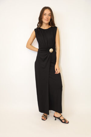 שמלה מקסי Hélène | שחור – JSM-BR6025-BLACK