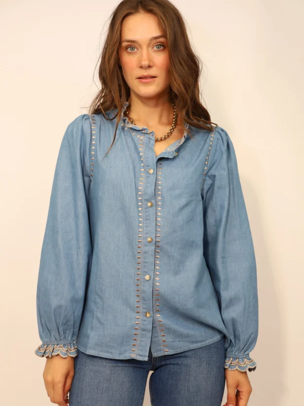 חולצה גינס Tali | כחול