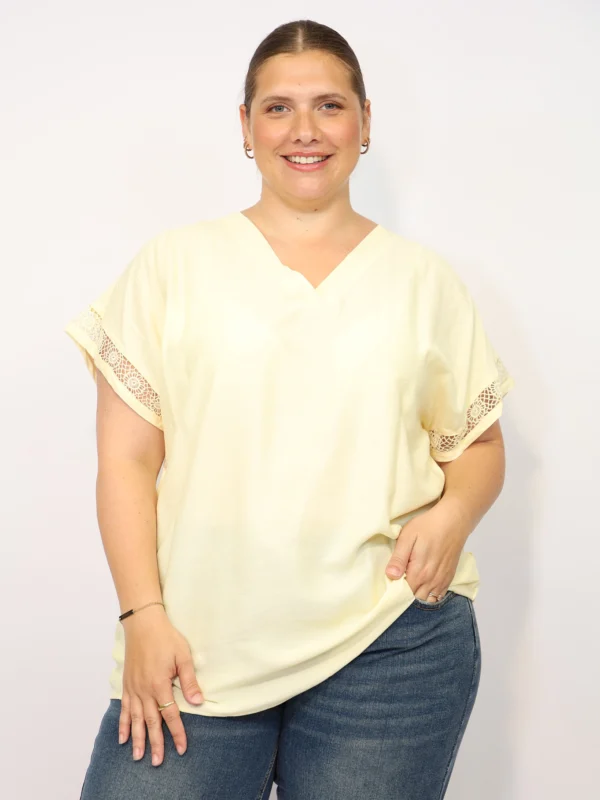 חולצה שרוול קצר Eline | צהוב